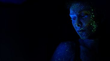photography of woman during nighttime